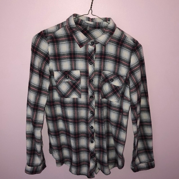 Plaid Button-Up Flannel - Picture 1 of 2